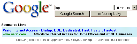 First Google search ads (2000)